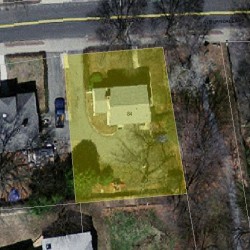 84 Auburndale Ave, Newton MA 02465-1420 aerial view