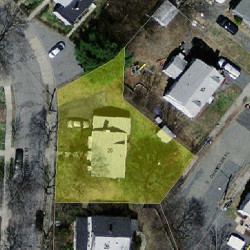 20 Wetherell St, Newton MA  02464-1417 aerial view