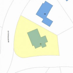 78 Bishopsgate Rd, Newton MA 02459-2031 plot plan
