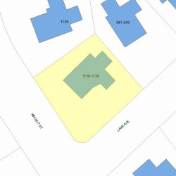 1136 Walnut St, Newton MA 02461-1261 plot plan