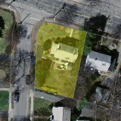 248 Homer St, Newton MA 02459-1412 aerial view
