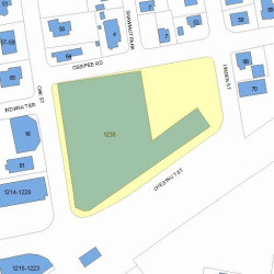 1238 Chestnut St, Newton MA 02464-1482 plot plan