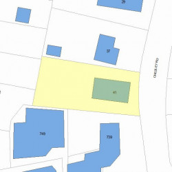 41 Chesley Rd, Newton MA  02459-1903 plot plan