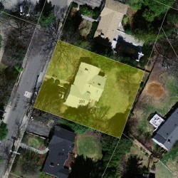 200 Temple St, Newton MA  02465-2316 aerial view