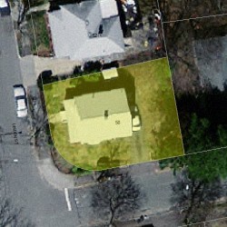 58 Linden St, Newton MA 02464-1432 aerial view