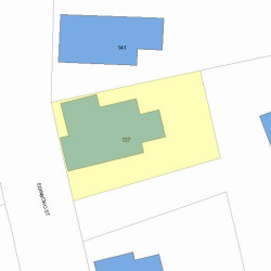 137 Edinboro St, Newton MA  02460-1337 plot plan