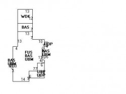 93 Floral St, Newton MA 02461-1543 floor plan