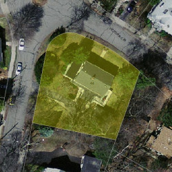 14 Victoria Cir, Newton MA 02459-1017 aerial view