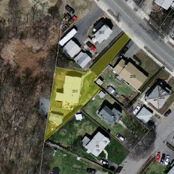 260 River St, Newton MA  02465-1436 aerial view