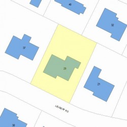 29 Levbert Rd, Newton MA 02459-3008 plot plan