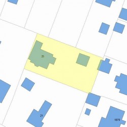 25 Central St, Newton MA 02466-2402 plot plan