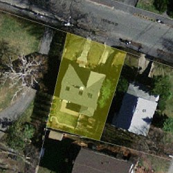 8 Vernon St, Newton MA 02458-2026 aerial view