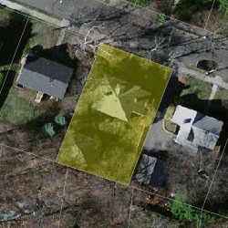 41 Maplewood Ave, Newton MA  02459-2527 aerial view