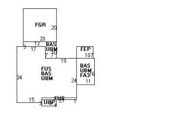 407 Ward St, Newton MA 02459-1240 floor plan