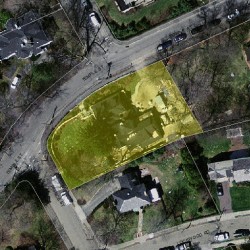 34 Temple St, Newton MA 02465-2418 aerial view