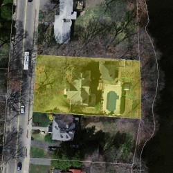 598 Walnut St, Newton MA 02460-2462 aerial view