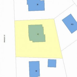 42 Parker St, Newton MA 02459-2547 plot plan