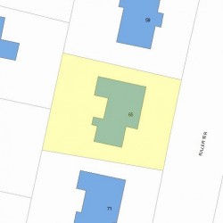 65 Fuller Ter, Newton MA 02465-1205 plot plan