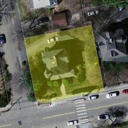 75 Lincoln St, Newton MA 02461-1520 aerial view