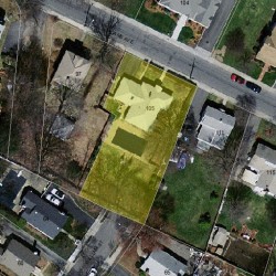 105 Adams Ave, Newton MA  02465-1045 aerial view