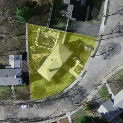 27 Wendell Rd, Newton MA 02459-2650 aerial view