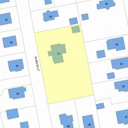 56 Bowdoin St, Newton MA  02461-1432 plot plan