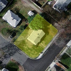 184 Spiers Rd, Newton MA  02459-3700 aerial view