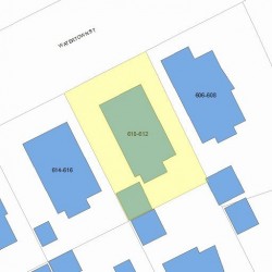 612 Watertown St, Newton MA 02460-1316 plot plan