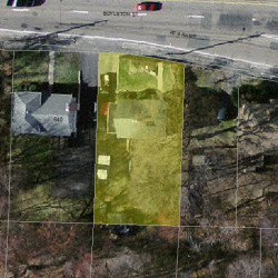 636 Boylston St, Newton MA 02459-2654 aerial view