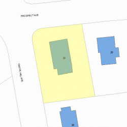 30 Grove Hill Ave, Newton MA 02460-2335 plot plan