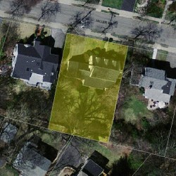 62 Miller Rd, Newton MA  02459-2436 aerial view