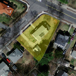 6 Brewster Rd, Newton MA 02461-1302 aerial view