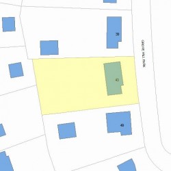 43 Grove Hill Park, Newton MA 02460-2303 plot plan