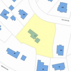 177 Collins Rd, Newton MA 02468-2237 plot plan