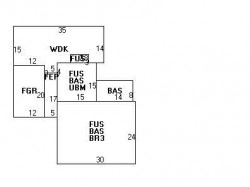 40 Clearwater Rd, Newton MA  02462-1104 floor plan