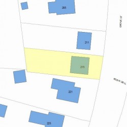 215 Grove St, Newton MA 02466-2225 plot plan