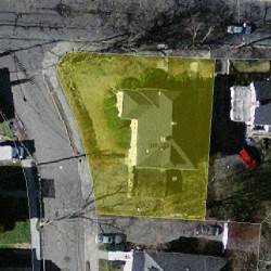 350 Ward St, Newton MA 02459-1216 aerial view