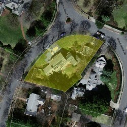 36 Metacomet Rd, Newton MA  02468-1465 aerial view