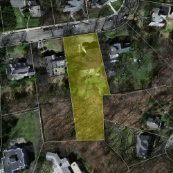 53 Sheffield Rd, Newton MA  02460-2120 aerial view