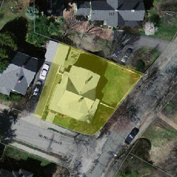 3 Moreland Ave, Newton MA  02459-2114 aerial view