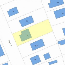 78 Chapel St, Newton MA  02458-1011 plot plan