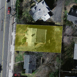 112 Winchester St, Newton MA 02461-2130 aerial view