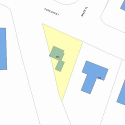 165 Concord St, Newton MA 02462-1010 plot plan
