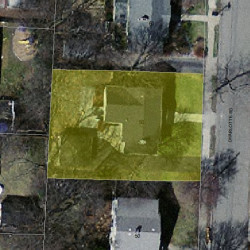 56 Charlotte Rd, Newton MA  02459-1708 aerial view