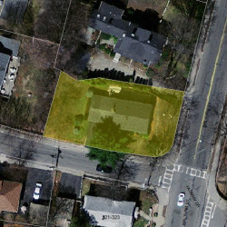 5 Derby St, Newton MA  02465-1621 aerial view