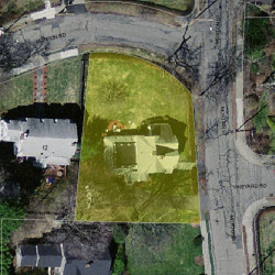 89 Morton St, Newton MA  02459-1029 aerial view