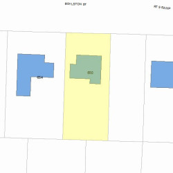 650 Boylston St, Newton MA  02459-2654 plot plan