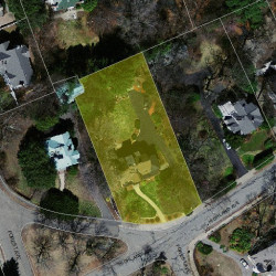 233 Highland Ave, Newton MA  02465-2511 aerial view