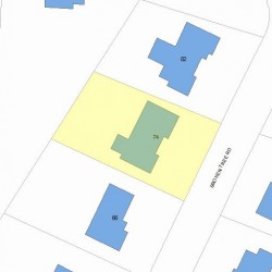 74 Broken Tree Rd, Newton MA  02459-3449 plot plan