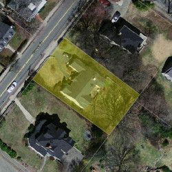 36 Grove St, Newton MA  02466-2337 aerial view